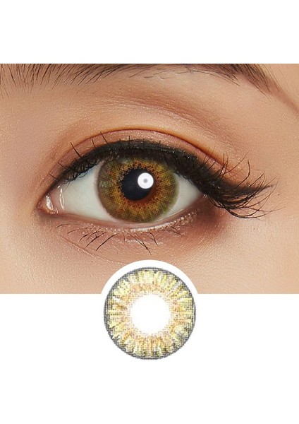 Freshshow Renkli Yıllık Lens Pure Hazel / Lens Kabı / Lens Suyu modelleri