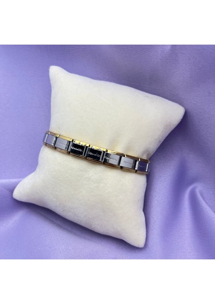 Çelik İtalyan Charm Bileklik modelleri