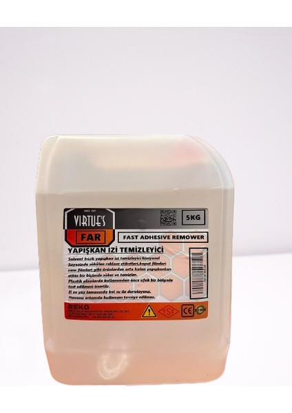 Vırtues Yapışkan Izi ve Zift Temizleyici 5lt