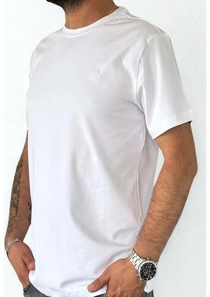 Regular Fit Bisiklet Yaka %100 Pamuk Kısa Kol Unisex Basic Beyaz Tişört modelleri