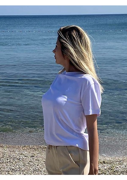 Regular Fit Bisiklet Yaka %100 Pamuk Kısa Kol Unisex Basic Beyaz Tişört