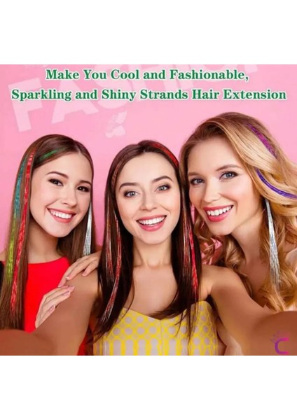 Tinsel Bağlamalı Renk Saç Simi modelleri