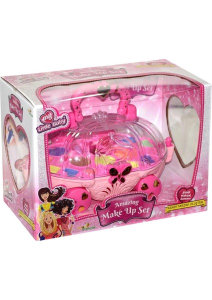 My Little Baby Arabalı Makyaj ve Güzellik Seti – Pembe/Mavi, 6+ Yaş Kız Çocuklara Özel, 1 Set modelleri