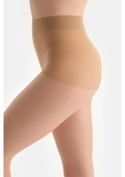 Bronz Orta Transparan 3 Den Kaçmaz Külotlu Çorap modelleri