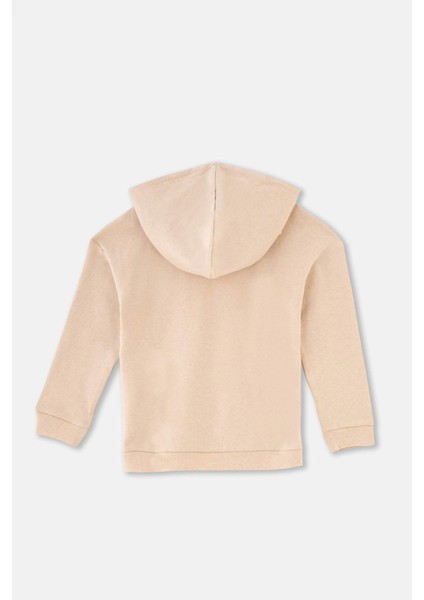 Bej Melanj Kapüşonlu Sweatshırt fiyatları