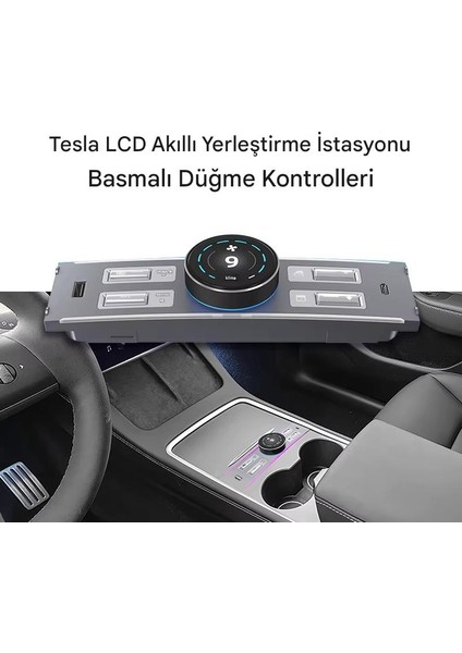 Tesla Model 3/Y İçin Akıllı LCD Kontrol Modülü – Çift Ekran, Hız Göstergesi, Kısayol Tuşları ve Hızlı Şarj Desteği modelleri