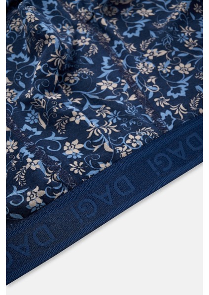 Mavi 4210 Desenli Micro Modal Boxer modelleri