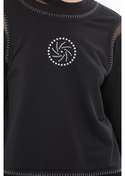 Dikiş Detaylı Transparn Nakışlı Bluz modelleri