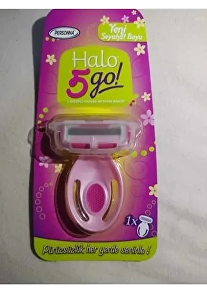 Personna Halo 5 Bıçaklı Tıraş Bıçağı Pembe Kadın Jileti