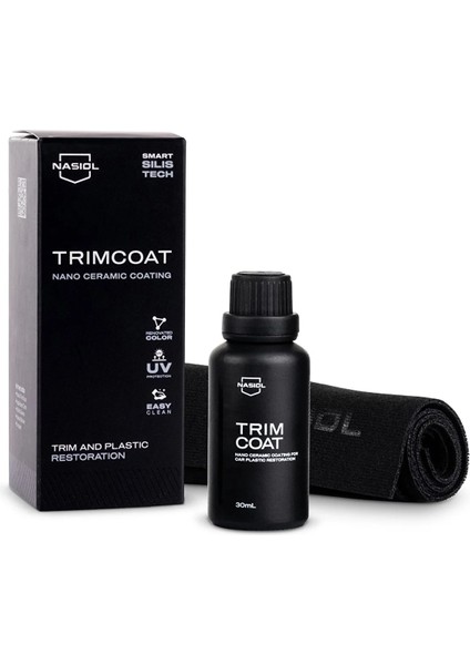 Trimcoat Araç Plastik Yenileme ve Koruma Için Nano Seramik Kaplama-30 Ml-Plastik Onarıcı