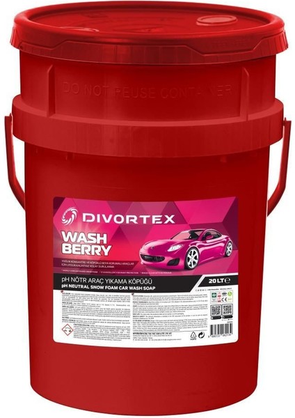 Wash & Berry Oto Şampuanı 20 Lt