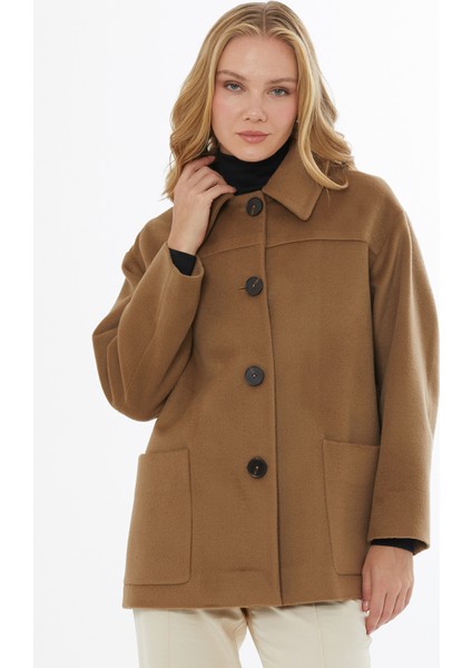 Geniş Yaka Kemerli Kaşmir Kaşe Kaban fiyatları