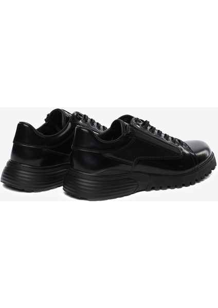Erkek Siyah Hakiki Deri Ayakkabı 5K1SA18820 fırsatları