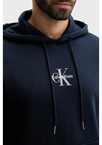 Logolu Pamuklu Relaxed Fit Kapüşonlu Sweat LV04RD243GCEF Erkek Sweat LV04RD243G Cef modelleri