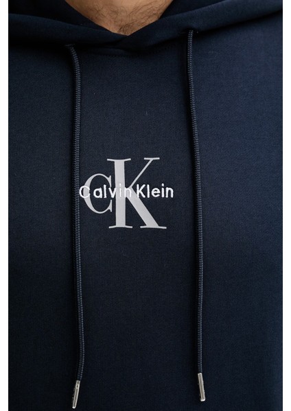 Logolu Pamuklu Relaxed Fit Kapüşonlu Sweat LV04RD243GCEF Erkek Sweat LV04RD243G Cef fırsatları