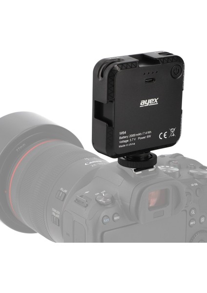 W64 Bicolor LED Video Işığı – Ayarlanabilir Helliği ve Renk Sıcaklığı, Usb-C, 2000MAH Batarya fırsatları