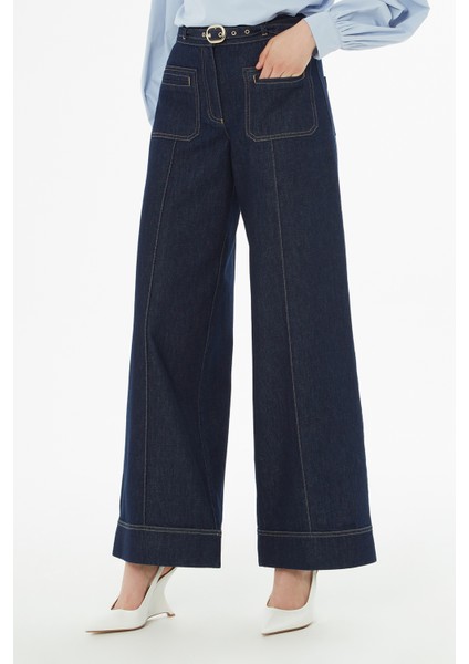 Kemerli Jean Pantolon modelleri