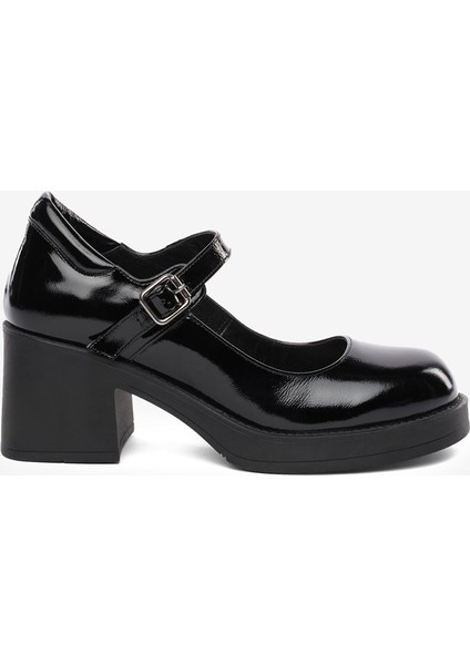 Kadın Siyah Rugan Hakiki Deri Klasik Ayakkabı 5K2UA72214 fiyatları