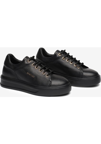 Kadın Siyah Hakiki Deri Sneaker Ayakkabı 5K2UA35320 modelleri