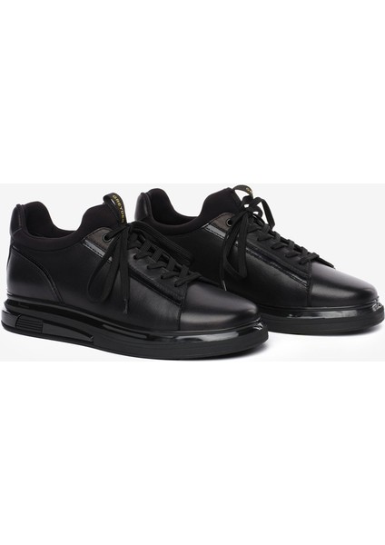 Erkek Siyah Hakiki Deri Ayakkabı 5K1UA18730