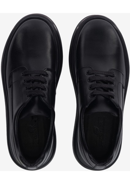 Erkek Siyah Hakiki Deri Oxford Ayakkabı 5K1UA64728 indirimleri