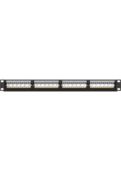 AC-611-24E 8P8C,LSA,ALTIN Kontak 24 Port Cat6 Dolu 1u Zırhsız Patch Panel modelleri