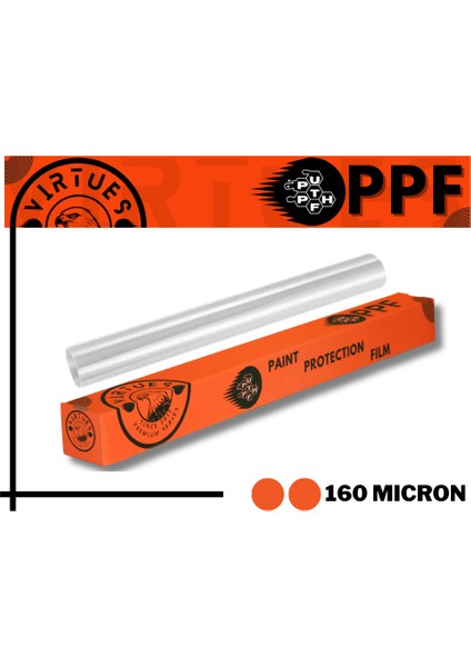 Virtues Premium Ppf 160 Micron Tph Boya Koruma Filmi