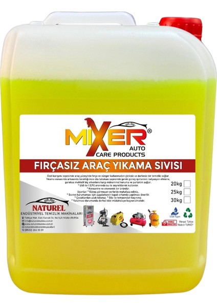 Mixer Fırçasız Cilalı Araç Yıkama Şampuanı Premium 5 kg