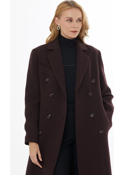 Yumuşak Dokulu Kapüşonlu Uzun Kaban fiyatları