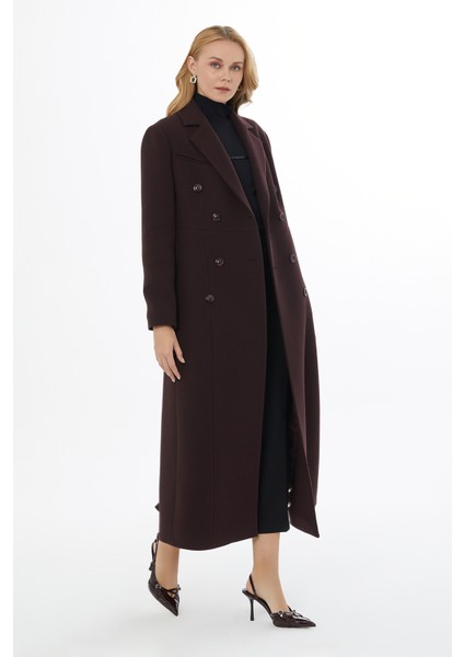 Yumuşak Dokulu Kapüşonlu Uzun Kaban modelleri