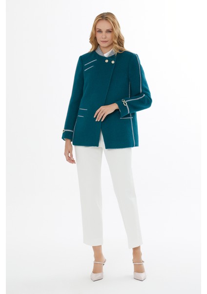 Kemer Detaylı Uzun Kaban