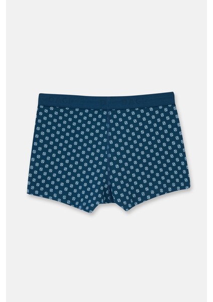 Koyu Mavi 5210 Desenli Pamuk Boxer fiyatları