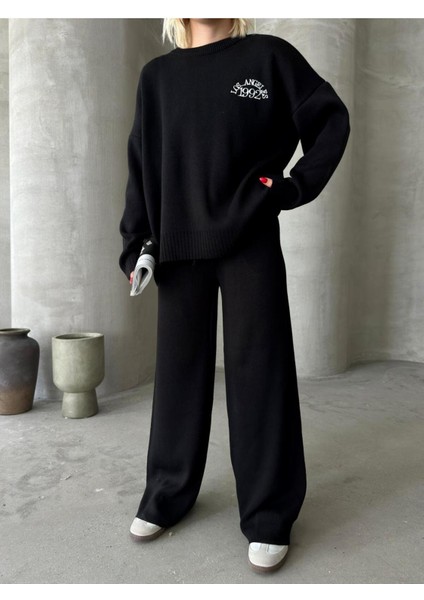 Losangeles Desenli Alt Üst Triko Takım