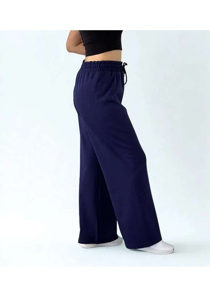 Tree Tone Double Face Bol Paça Bayan Eşofman Lacivert Renk fırsatları