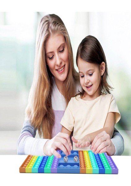 Pop It Push Bubble Fidget Satranç ve Tavla Temalı Renkli Silikon Stres Oyuncağı – Çocuklar ve Yetişkinler İçin Eğlenceli Hediyelik Masa Oyunu fırsatları