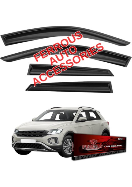 Volkswagen T-Roc Ferrous Cam Rüzgarlığı 4lü 2017 ve Üstü