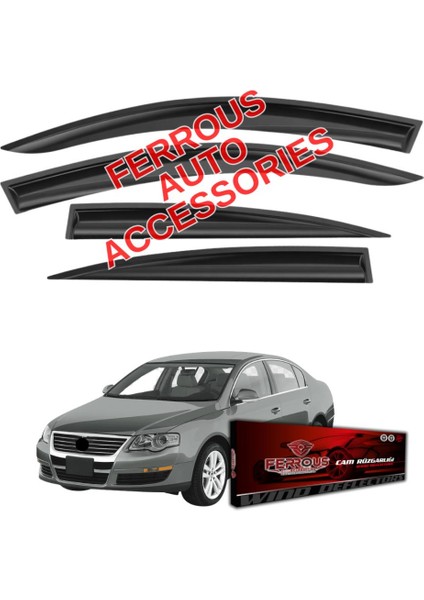 Volkswagen Passat B6 Ferrous Cam Rüzgarlığı 4lü 2005 2011