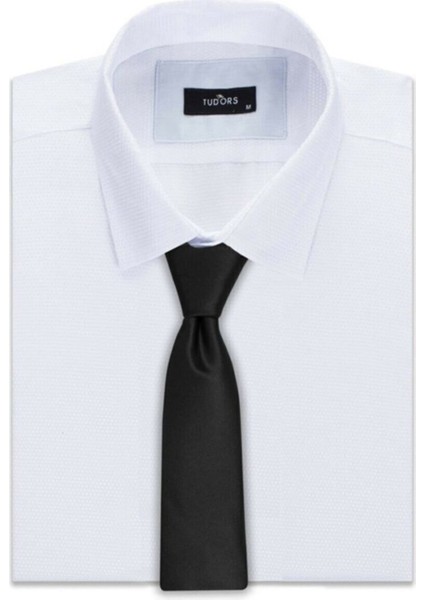 Düz Klasik Cep Mendilli Siyah Erkek Kravat fırsatları