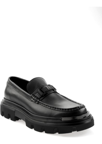 Mat Siyah Leather Erkek Loafer Ayakkabı E01604023303 fiyatları