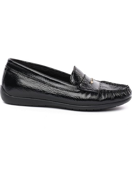 Kadın Siyah Hakiki Deri Comfort Ayakkabı 5K2CA34395