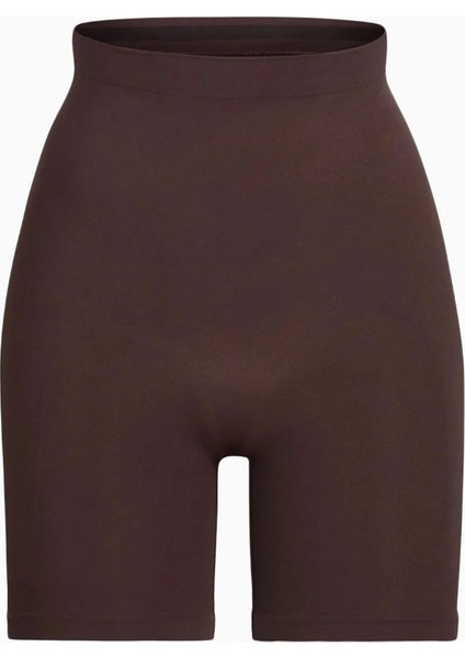 Seamless Sculpt Mid-Thigh Shorts, Yüksek Bel Şekillendirici Şort