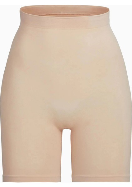 Seamless Sculpt Mid-Thigh Shorts, Yüksek Bel Şekillendirici Şort