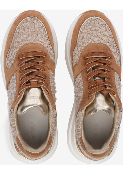 Kadın Taba Hakiki Deri Spor Ayakkabı 5K2SA34411