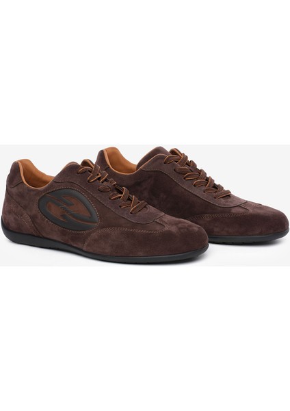 Erkek Kahverengi Hakiki Deri Sneaker Ayakkabı 5K1SA18472 modelleri