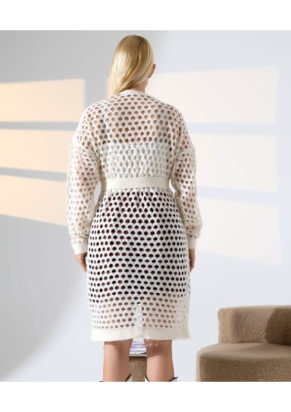 File Dokulu Kuşaklı Salaş Hırka fırsatları