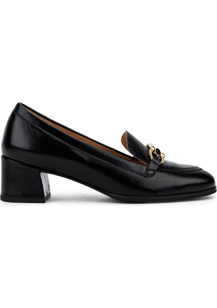 Kadın Hakiki Deri Siyah Comfort Ayakkabı 611 H40033-B01 Bn Ayk SK25-26 Black