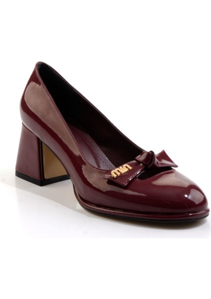Bordo Kadın Klasik Topuklu Ayakkabı K01231467598 fiyatları