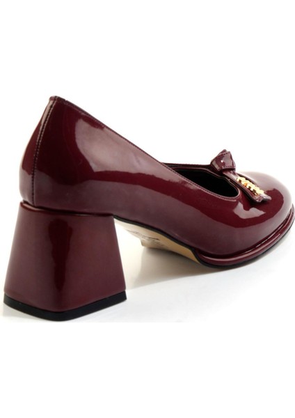Bordo Kadın Klasik Topuklu Ayakkabı K01231467598 modelleri