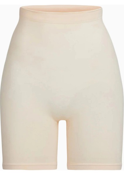 Seamless Sculpt Mid-Thigh Shorts, Yüksek Bel Şekillendirici Şort