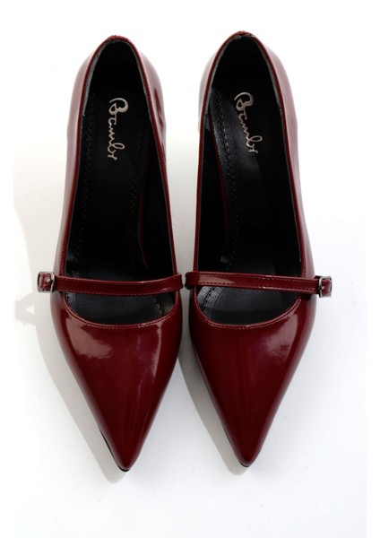 Bordo Kadın Klasik Topuklu Ayakkabı K01823060598 fırsatları